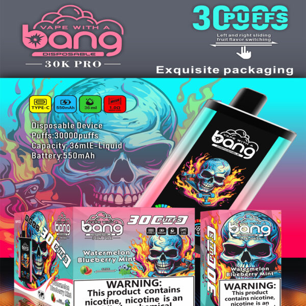 Bang 30000 Puffs 拋棄式電子煙